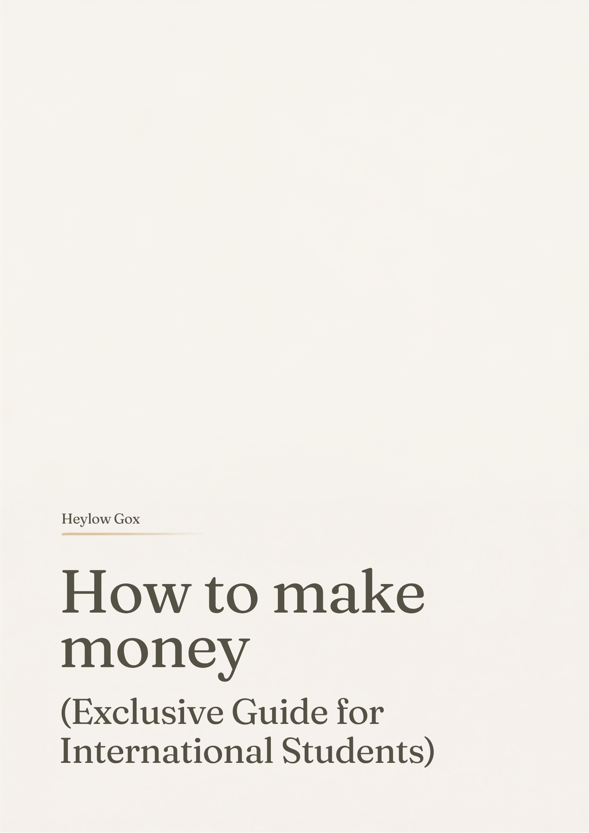 How to make money (Exclusive Guide for International Students)