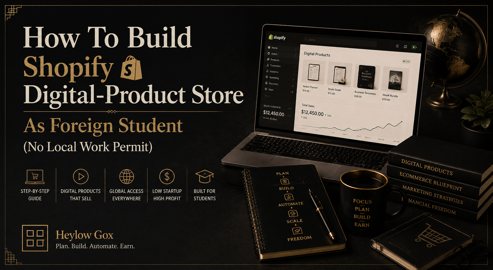 How To Build Shopify Digital‑Product Store As Foreign Student (No Local Work Permit)