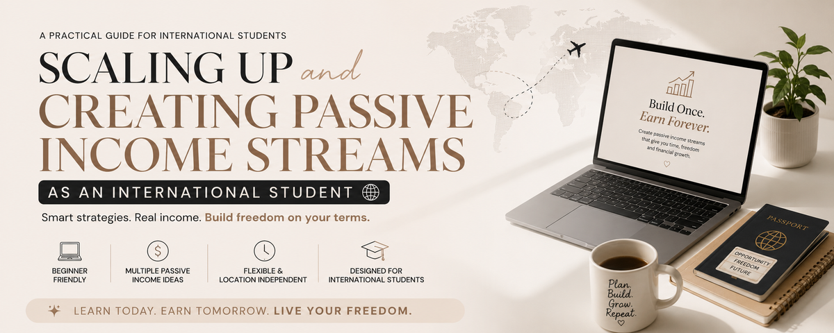 Scaling Up and Creating Passive Income Streams as an International Student