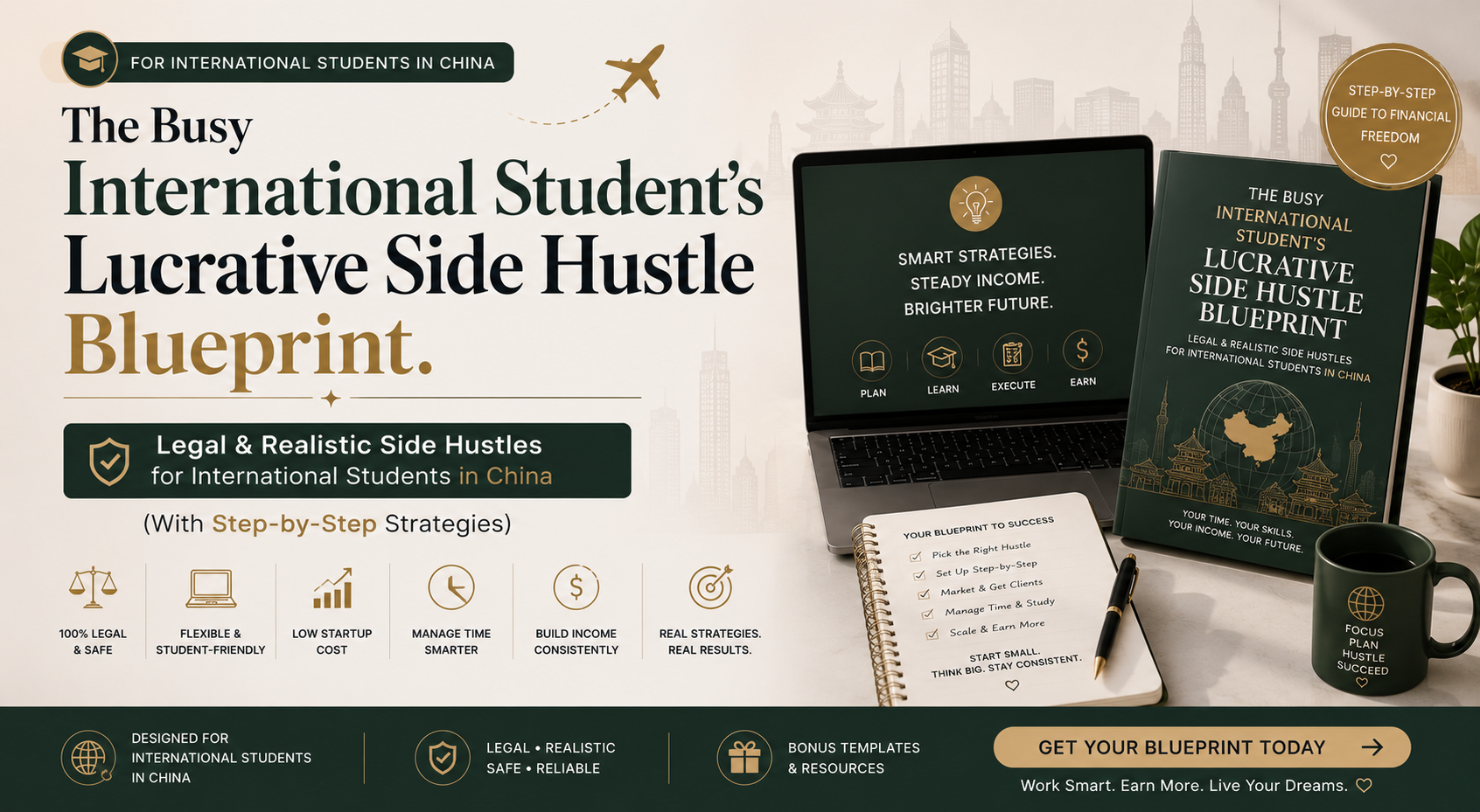 The Busy International Student Lucrative Side Hustle Blueprint. $1K/Month